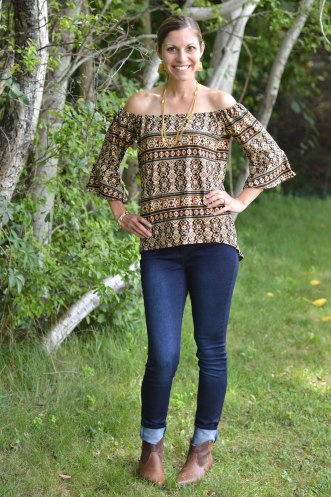 Seamingly Smitten Off the Shoulder Lanter Sleeve Top 5