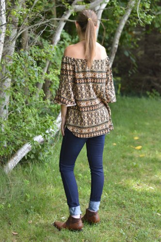 Seamingly Smitten Off the Shoulder Lanter Sleeve Top 6